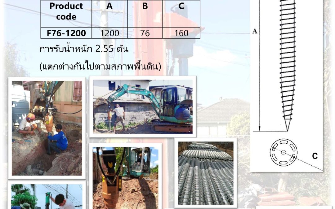 เสาเข็มเหล็กและฐานเกลียวเหล็ก นวัตกรรมงานฐานรากที่ตอบโจทย์งานก่อสร้างยุคใหม่